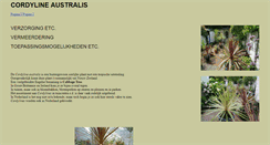 Desktop Screenshot of cordyline-australis.nl