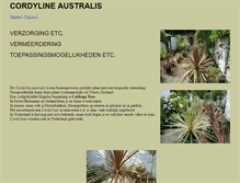 Tablet Screenshot of cordyline-australis.nl